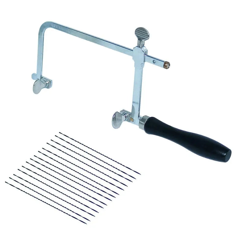 Adjustable Jeweler's Saw Frame with 12 Blades Set