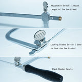 Adjustable Jeweler's Saw Frame with 12 Blades Set