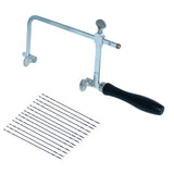 Adjustable Jeweler's Saw Frame with 12 Blades Set