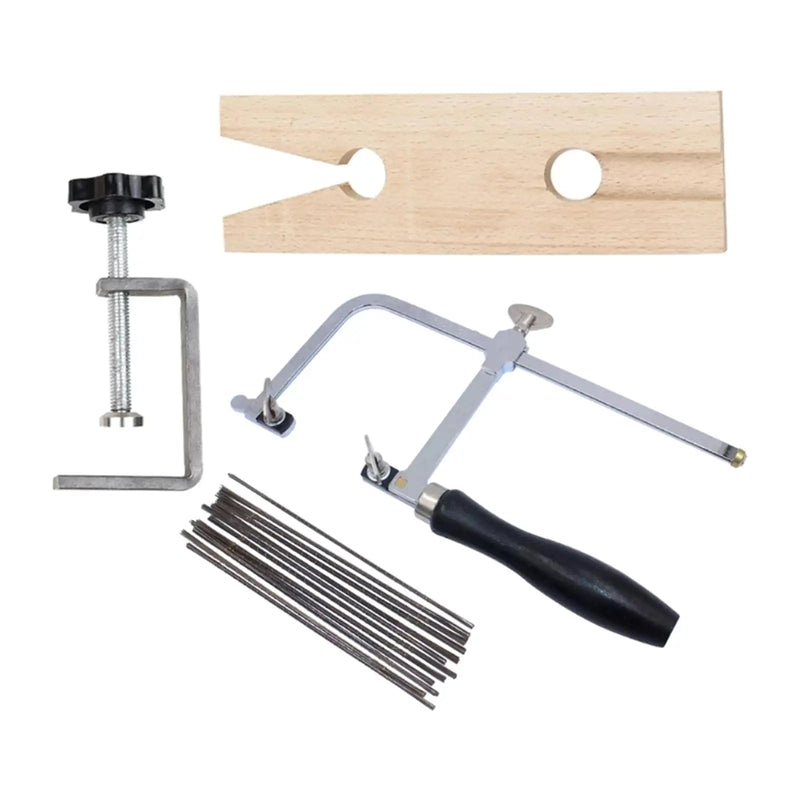 Adjustable Jeweler's Saw Frame with 144 Blades Kit