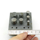 Metal Round Punch Set 7 Hole Disc Cutter Jewelry Making Tool