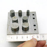 Metal Round Punch Set 7 Hole Disc Cutter Jewelry Making Tool