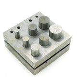 Metal Round Punch Set 7 Hole Disc Cutter Jewelry Making Tool