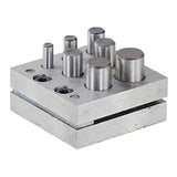 7-Hole Disc Cutter Punch Set for Jewelry Making, High-Density Iron, 6~16mm