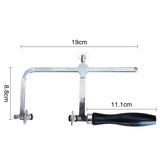 Jewelers Saw Blades Hand Tool with Fixed Sawbow, 2pcs Blades