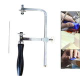 Jewelers Saw Blades Hand Tool with Fixed Sawbow, 2pcs Blades