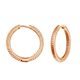 Crystal Hoop Earrings Set 100% Real Silver S925 Jewelry for Women