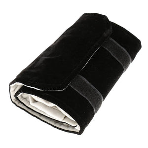 Travel Jewelry Roll Bag - Black/Gray