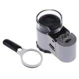 Jeweller Loupe Magnifier 50X Magnification with LED+3 LED 45X Magnifier