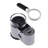 Jeweller Loupe Magnifier 50X Magnification with LED+3 LED 45X Magnifier
