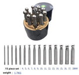 Jewellers Tool Jewelry Dapping Block Set with Punches and Stand