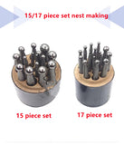 Jewellers Tool Jewelry Dapping Block Set with Punches and Stand