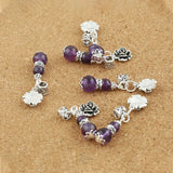 S925 Thai Accessories Bracelet Garnet Small Gourd Pendant