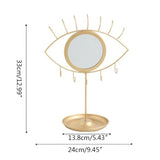 Jewellery Display Stand with Eye Mirror for Chains/Pendants/Rings