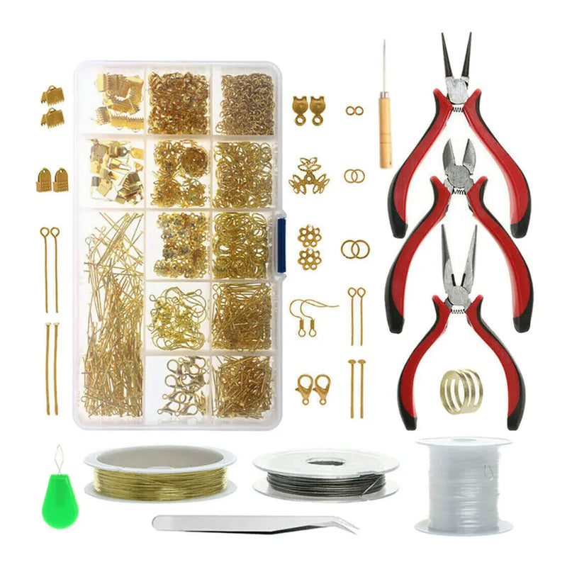 Jewellery Making Kit, 1010 pcs Jewelry Findings Set