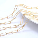 14K Plated Brass Chain for Jewelry Making
