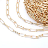 14K Plated Brass Chain for Jewelry Making