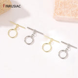 14K Plated Brass Round Necklace Bracelet Clasps
