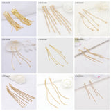 Brass Tassel Earring Charms DIY Supplies 14K Plated Material Findings
