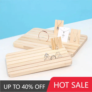 Wood Earring Hoder Ring Display Stand Jewelry Packaging