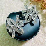 Bow Crystal Diamond Zircon Earrings