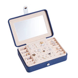 Leather Jewelry Organizer Display Case Box Storage Holder