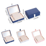 Leather Jewelry Organizer Display Case Box Storage Holder