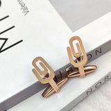 Silver Paper Clip Cufflinks for Men Wholesale