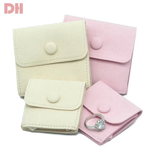 Soft Velvet Jewellery Pouch Bag Gift Necklace Bracelet Earrings Rings Storage