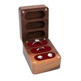 Wooden Jewelry Storage Box for Earrings, Rings - Home Organizer