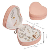 Portable Jewelry Storage Box PU Leather Display Case