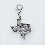 10pcs Colorado State Map Dangle Charms Lobster Clasp DIY Pendant Bracelets Charm