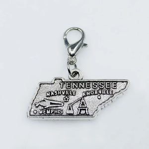 10pcs Colorado State Map Dangle Charms Lobster Clasp DIY Pendant Bracelets Charm