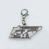 California State Map Dangle Charms Lobster Clasp DIY Pendant Bracelets