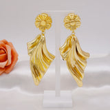 Lion Copper Hoop Earrings Hollow Large Style Wedding Party