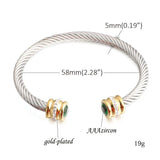 Stainless Steel Interweaving Bracelet for Women