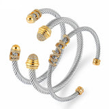 Stainless Steel Interweaving Bracelet for Women