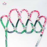 Colorful African Ankara Necklace with Drill for Women