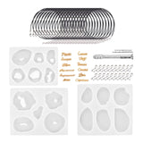47PCS Resin Jewelry Earring Pendants for Resin Jewelry