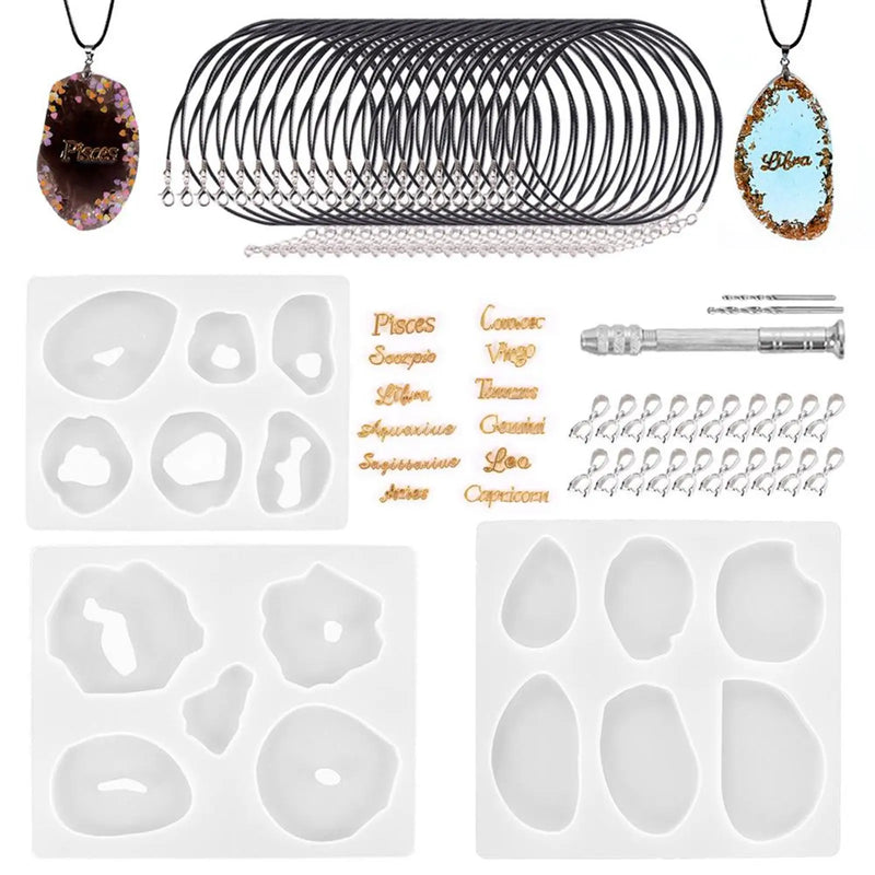 47PCS Resin Jewelry Earring Pendants for Resin Jewelry