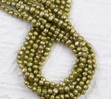 Green Baroque Irregular Freshwater Pearl Necklace DIY Jewelry for Women