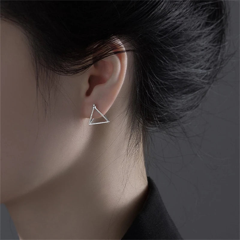925 Silver Earrings Vintage Minimalism Unique Gift for Her