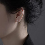 925 Silver Earrings Vintage Minimalism Unique Gift for Her