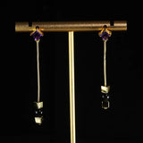 925 Silver Amethyst Clip Earrings For Women