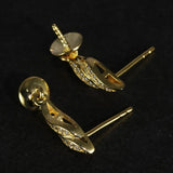 925 Silver Zircon Resin Earrings For Women Ladies