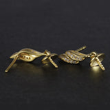 925 Silver Zircon Resin Earrings For Women Ladies