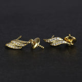 925 Silver Zircon Resin Earrings For Women Ladies