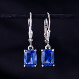 925 Silver Pendant Earrings Women's Dark & Emerald & Light Gift Party