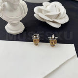 Golden Skull Earrings For King & Queen Parties