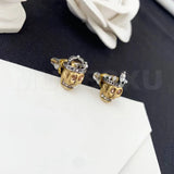Golden Skull Earrings For King & Queen Parties